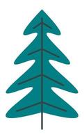 decoração minimalista de pinheiro para natal e ano novo vetor