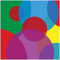 fundo de logotipo abstrato de mistura de círculo colorido design vetorial vetor