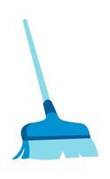 escova para varrer chão, limpeza com cabo de vassoura vetor