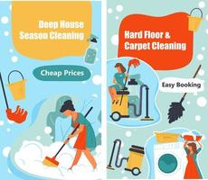limpeza de pisos duros e tapetes, preços baratos web vetor