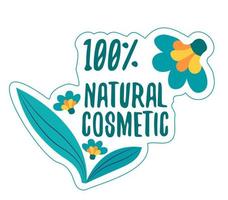 cosméticos naturais, cuidados com a pele e vetor de tratamento