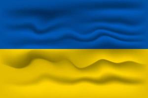 acenando a bandeira do país ucrânia. ilustração vetorial. vetor