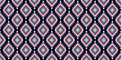 padrão étnico sem emenda. vetor geométrico tribal africano fundo tradicional bordado indiano. moda boêmia. tecido ikat tapete ornamento batik chevron decoração têxtil papel de parede estilo boho