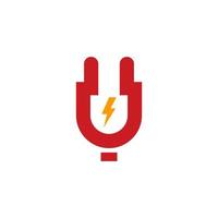 logotipo de eletricidade, logotipo de energia, modelo de logotipo de serviço elétrico vetor de ícone de logotipo de relâmpago elétrico
