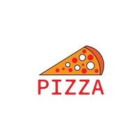 símbolo de design de logotipo italiano de comida de pizza vetor