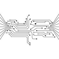 ilustração vetorial de circuito vetor