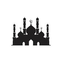 ilustração vetorial de ícone de mesquita vetor