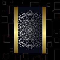 Fundo de mandala ornamental de luxo com padrão oriental islâmico árabe vetor