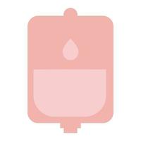 ícone de vetor médico simples rosa suave