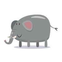 ilustração vetorial de personagem de desenho animado de elefante vetor