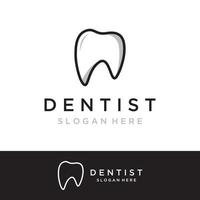 design de modelo de logotipo dental abstrato. saúde bucal, atendimento odontológico e clínica odontológica. logotipo para saúde, dentista e clínica. vetor