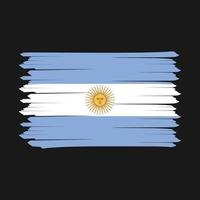 ilustração vetorial de design de pincel de bandeira argentina vetor