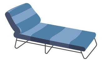 chaise longue de verão, móveis de cadeira ajustável vetor