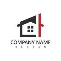 logotipo da casa para agência imobiliária, corretor de imóveis ou empresa de administração de imóveis vetor