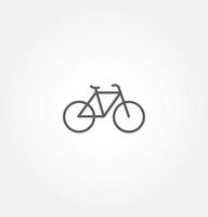 modelo de logotipo de ilustração vetorial de ícone de bicicleta para muitos propósitos. isolado no fundo branco. vetor