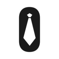 design de logotipo de gravata o vetor