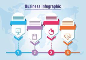 infográfico de negócios e corporativos ou banner de apresentação vetor