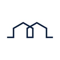 logotipo imobiliário minimalista. ilustração criativa de imóveis. vetor