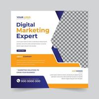 Agência de negócios digitais da moda, marketing de postagem de mídia social e design de modelo de banner. promoção publicidade corporativa web banner anúncios histórias folheto cartaz vetor