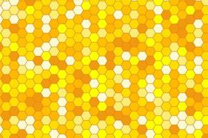 sem emenda com elementos geométricos de favo de mel em tons de amarelo. fundo gradiente abstrato vetor