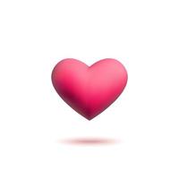 coração. sinal de coração. ícone de volume. Ame. Dia dos Namorados. objeto para seu projeto. vetor