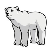 ilustração em vetor animal urso polar