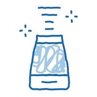 ícone de doodle de dispositivo de ar aromático ilustração desenhada à mão vetor
