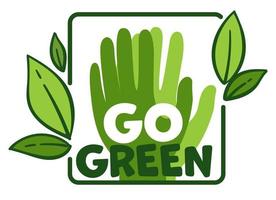 go green, proteção ecológica da natureza e bio vetor