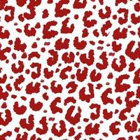 padrão perfeito de leopardo vermelho abstrato com manchas vetor