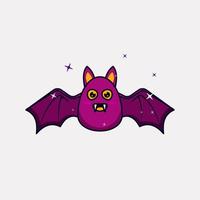 morcegos fofos do dia das bruxas. adequado para design em eventos de halloween. vetor