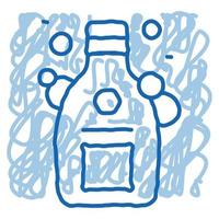 ilustração de símbolo de contorno de vetor de ícone de garrafa de xampu