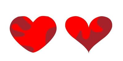 amo o vetor de ícone de coração. coleção de símbolos de amor romântico de ilustração criativa. conceito de amor. elemento de design para o dia dos namorados.