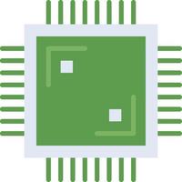 ícone da tecnologia de chip eletrônico com estilo duotônico verde. computação, diagrama, download, arquivo, pasta, gráfico, laptop . ilustração vetorial vetor