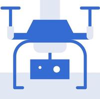 coleção de ícones de tecnologia drone com estilo duotônico azul. computação, diagrama, download, arquivo, pasta, gráfico, laptop . ilustração vetorial vetor