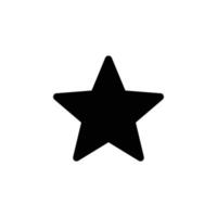 ilustração em vetor ícone plano simples estrela