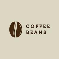 design de ilustrador de modelo de ícone de vetor de logotipo de grão de café, logotipo de design simples