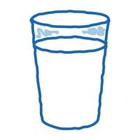 copo de leite ícone doodle ilustração desenhada à mão vetor