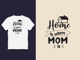 design de camiseta de tipografia do dia das mães com vetor