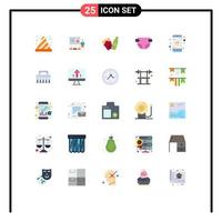25 ícones criativos, sinais e símbolos modernos de marketing de fraldas de bebê, elementos de design de vetores editáveis baby frise