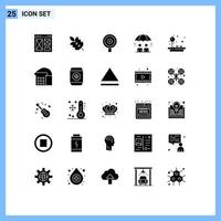 25 ícones criativos, sinais e símbolos modernos de joystick, gerenciamento de plantas modernas, elementos de design de vetores editáveis