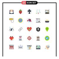 25 ícones criativos, sinais e símbolos modernos de investimento, osso cruzado, cristão, assustador, elementos de design de vetores editáveis