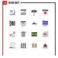 16 ícones criativos sinais e símbolos modernos de saúde médica www mac app pacote editável de elementos de design de vetores criativos