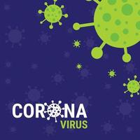 pôster de coronavírus vetor pôster de conscientização covid19