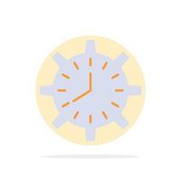 relógio prazo tempo relógio cronometragem relógio trabalho abstrato círculo fundo ícone de cor plana vetor