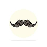 bigode hipster movember homens machos vetor de ícone de cor plana