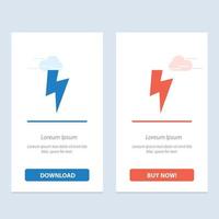 twitter power media azul e vermelho baixe e compre agora modelo de cartão de widget da web vetor