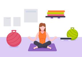 Excelente conjunto de vetores de instrutor de Yoga