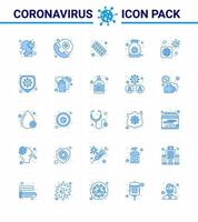 prevenção de vírus corona covid19 dicas para evitar lesões 25 ícone azul para apresentação remédio xarope drogas pílulas remédio viral coronavírus doença 2019nov vetor elementos de design