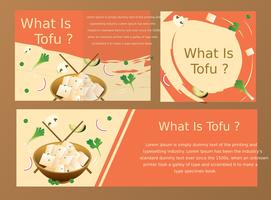 Projeto de vetor de tofu