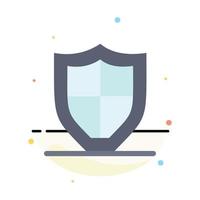modelo de ícone de cor plana abstrato de escudo de segurança de proteção de internet vetor